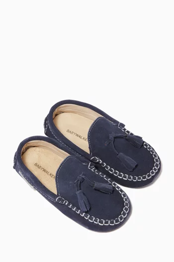 Suede Tasselled Loafers   