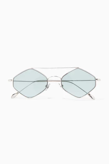 Rigaut Geometric Frame Sunglasses  