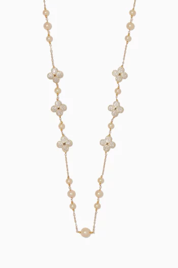 Clover Pearl Necklace