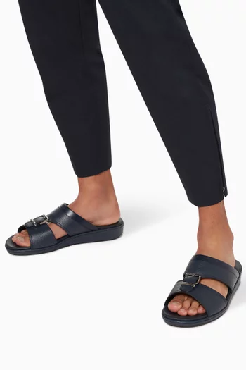 Saffiano Leather Sandals