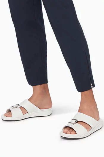 Saffiano Leather Sandals
