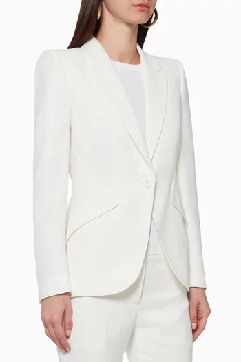 Leaf Crepe Tailored Jacket
