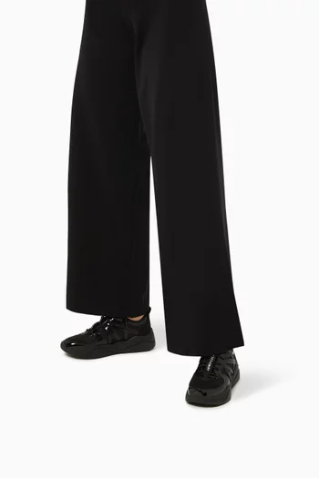 AX Icon Sneakers in Saffiano Faux Leather