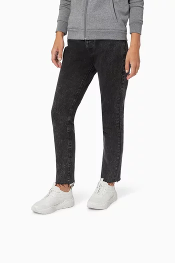 AX Icon Sneakers in Saffiano Faux Leather