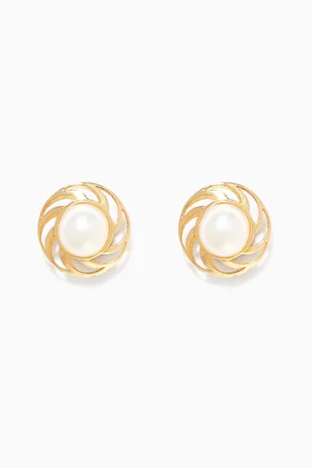 Pearl Stud Earrings   