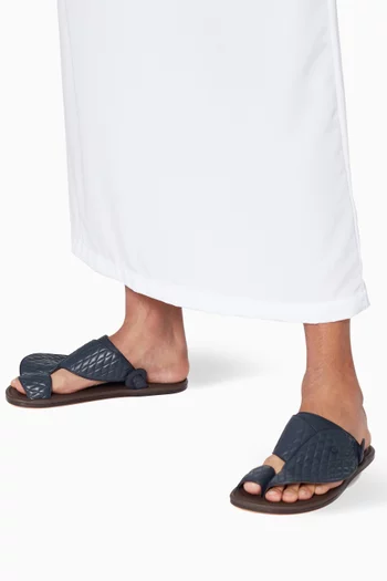 Arabian Vela Lamb Matelasse Sandals