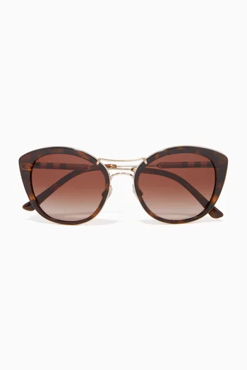 Vintage Check Cat-Eye Sunglasses
