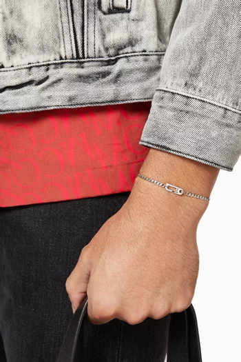 سوار أنيكس بتصميم سلسلة كوبية بالفضة الإسترلينية