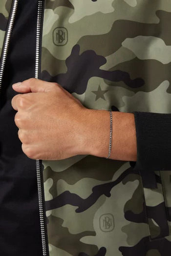 Braided Chain Bracelet in Sterling Silver  