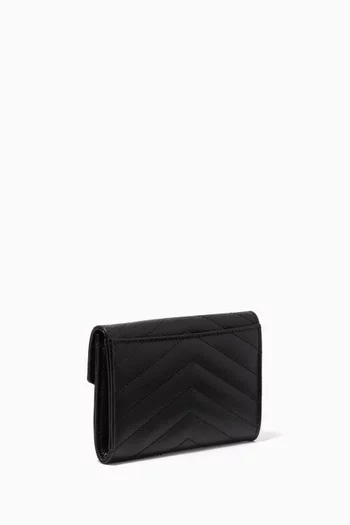 Cassandre Small Envelope Wallet in Matelassé Leather     