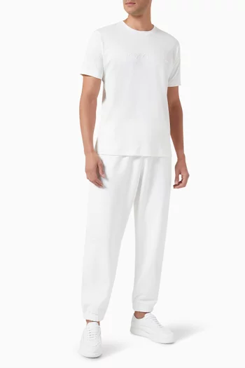 Embroidered Logo T-shirt in Cotton