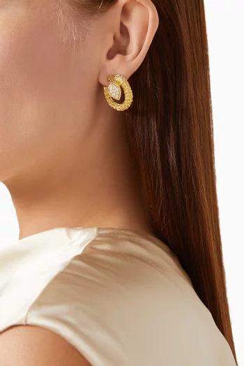 Serpent Bohème S Motif Earrings in 18kt Yellow Gold