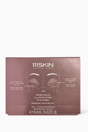 Rose Gold Illuminating Eye Mask, Pack of 8