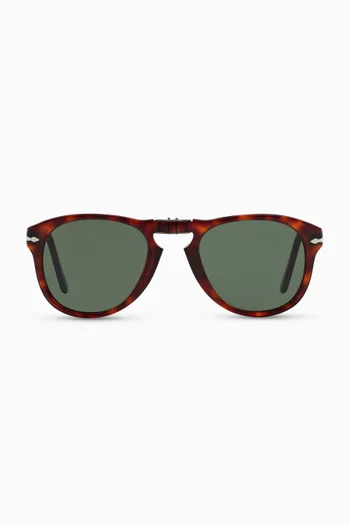 PO0714 Foldable Sunglasses in Acetate 