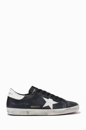 Super-Star Sneakers in Cowhide Leather   