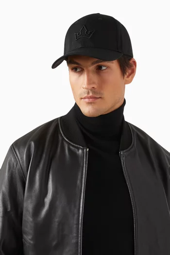 Nova Embroidered Baseball Cap in Cotton