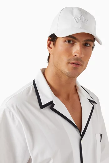Nova Embroidered Baseball Cap in Cotton