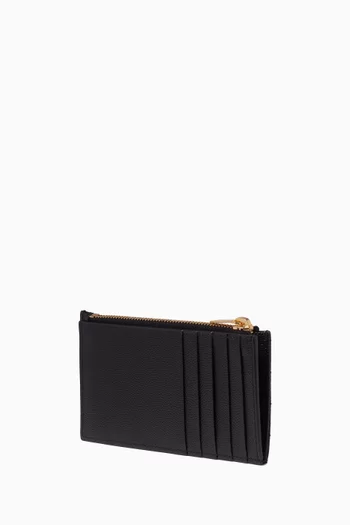 Cassandre Fragments Zip Card Case in Matelassé Leather       
