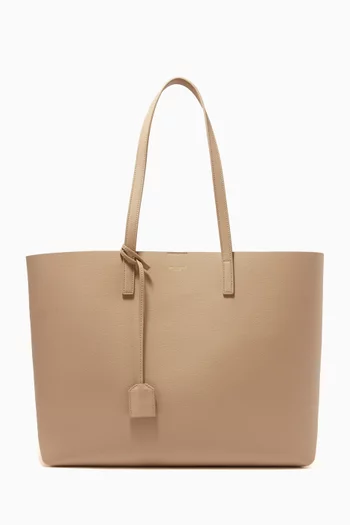 Medium E/W Shopping Bag in Supple Leather