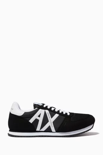 AX Icon Sneakers in Suede & Mesh