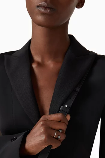 خاتم مزدوج مزين بجمجمتين