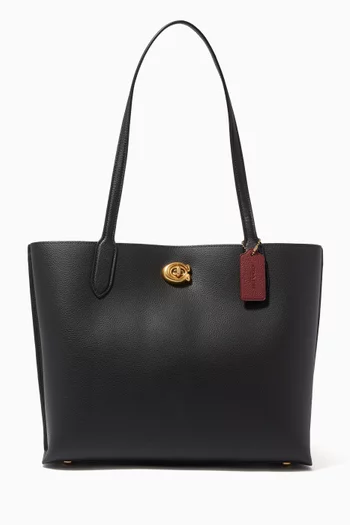 Willow Tote in Colorblock Leather   