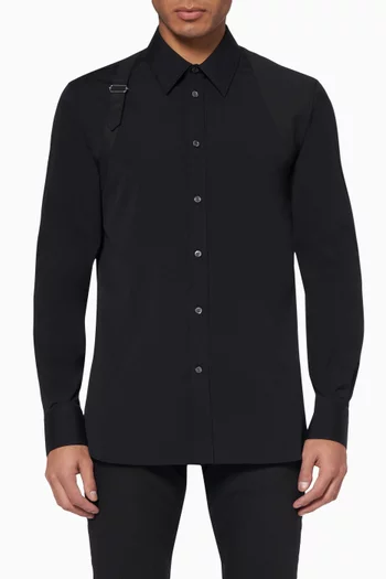 Harness Shirt in Stretch Cotton Poplin   