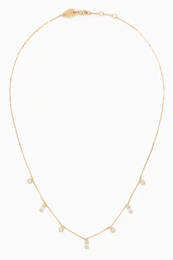 Constellation Baguette Diamond Necklace in 18kt Yellow Gold