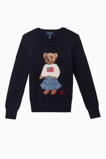 Polo Bear Cotton Sweater     