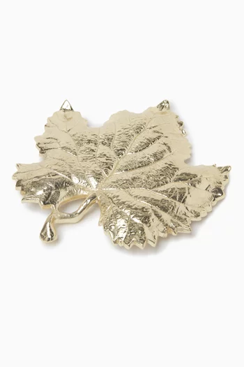 Winter Leaves Grape Leaf Dish