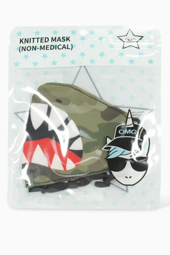 Shark Bite Camo Face Mask  