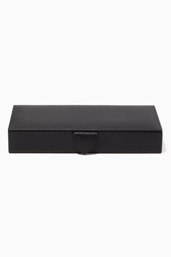 Panama Cufflink Box in Leather