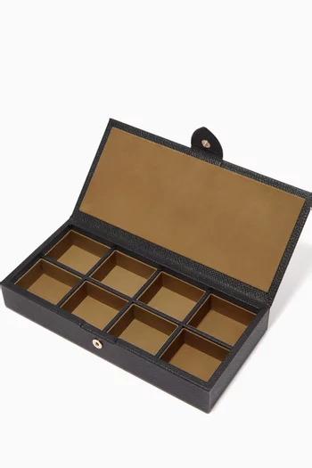Panama Cufflink Box in Leather