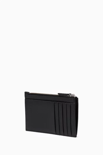 Cash Long Card Holder in Grained Calfskin  