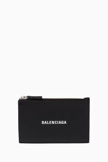 Cash Long Card Holder in Grained Calfskin  