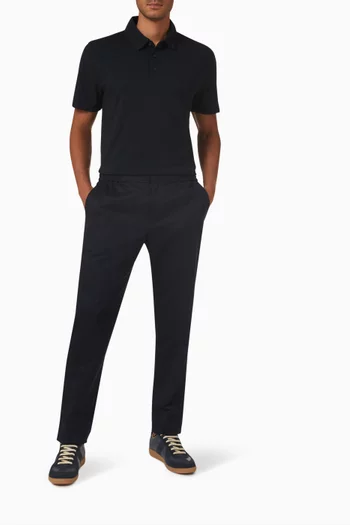 Garment-dyed Polo Shirt in Cotton