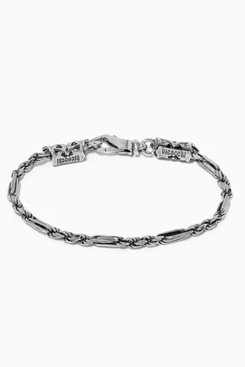 Chain Link Bracelet in Sterling Silver  
