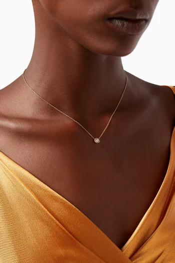 Salasil Necklace with Diamond in 18kt Rose Gold, Small