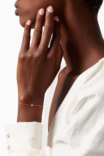 Salasil Bracelet with Diamond in 18kt Rose Gold, Small   