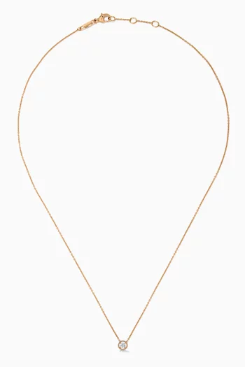 Salasil Necklace with Diamond in 18kt Rose Gold, Mini    
