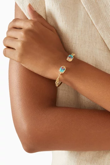 Duality Scaramouche Cuff Bracelet in Gold-plated Brass