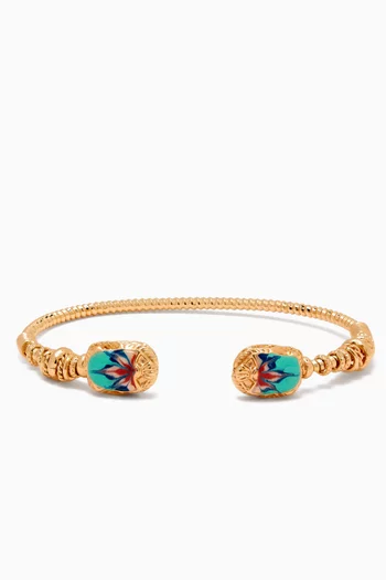 Duality Scaramouche Cuff Bracelet in Gold-plated Brass