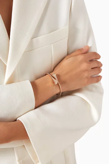 Cleo Diamond Slip-on Bracelet in 18kt Rose Gold        