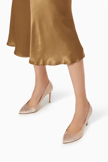 Classic Biella Pumps in Satin   