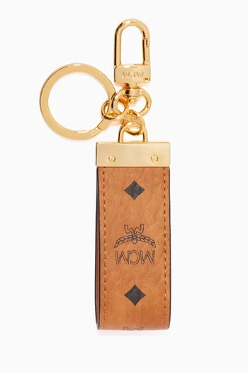 سلسلة مفاتيح بنقشة فيزيتوس وشعار الماركة