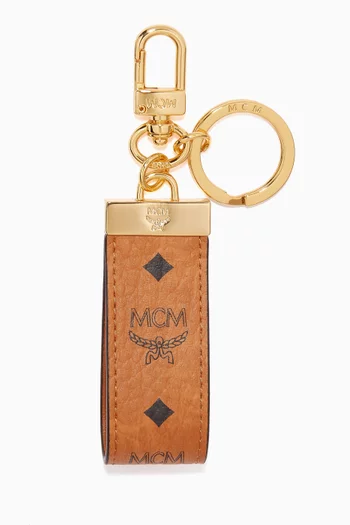 سلسلة مفاتيح بنقشة فيزيتوس وشعار الماركة