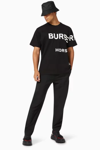 Horseferry Print Oversized T-shirt in Cotton   