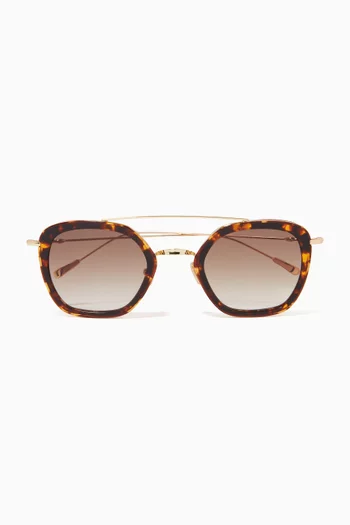 Dolce Vita Sunglasses in Acetate & Stainless Steel  