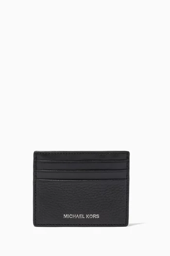 Hudson Embossed Card Case in Leather    