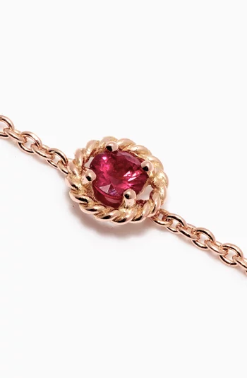 Salasil Bracelet with Ruby in 18kt Rose Gold    